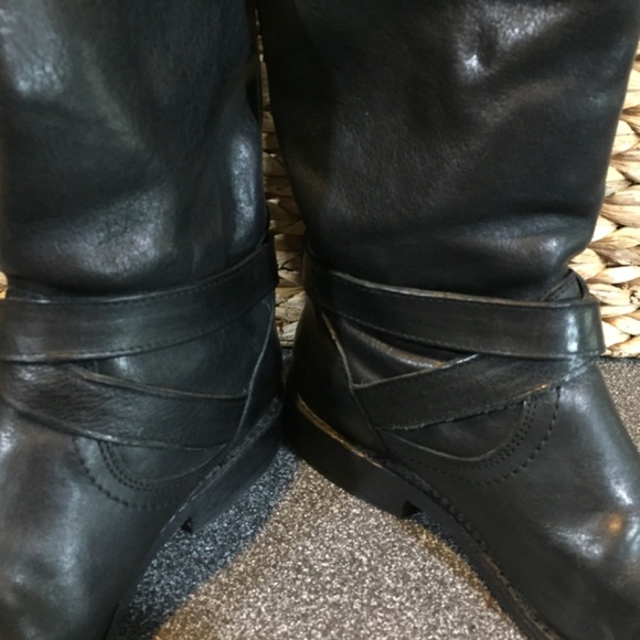 FRYE AND CO. Black Combat & Moto Boots - Picture 14 of 16